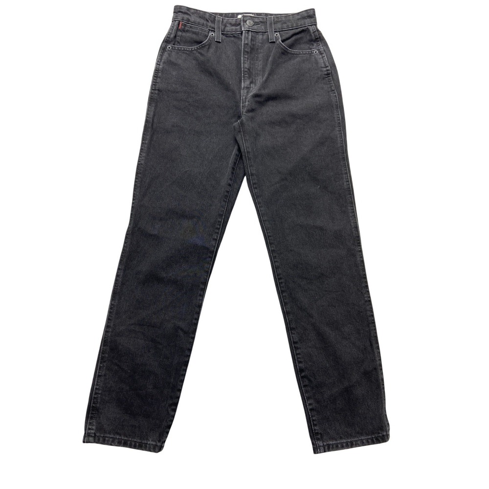 Sunday Best Jeans Womens 30x27 Black‎ Charcoal Denim High Rise Tapered Tag 2